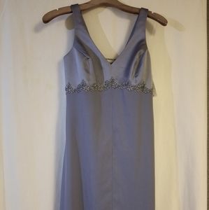 Periwinkle floor length gown
